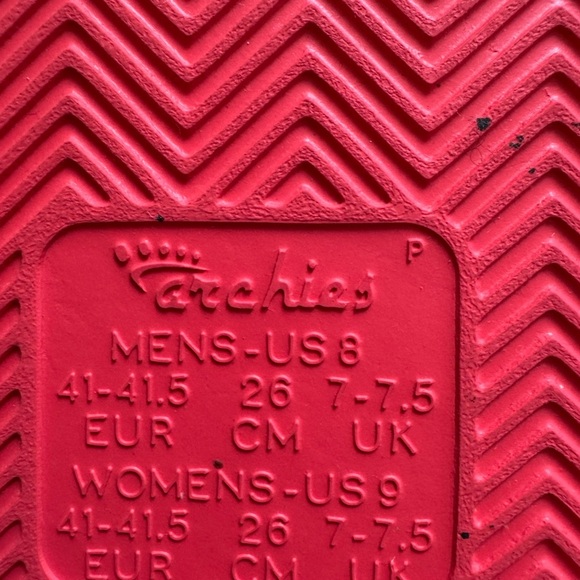 Archie’s bright coral men’s size 8 women’s 9 like new - Picture 4 of 4